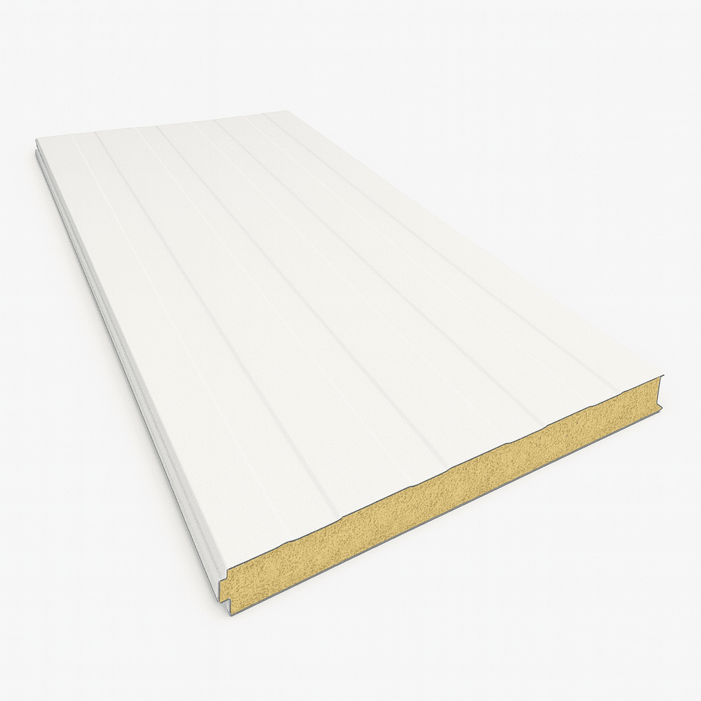 Panel de Muro con Fijaciones Vistas Blanco